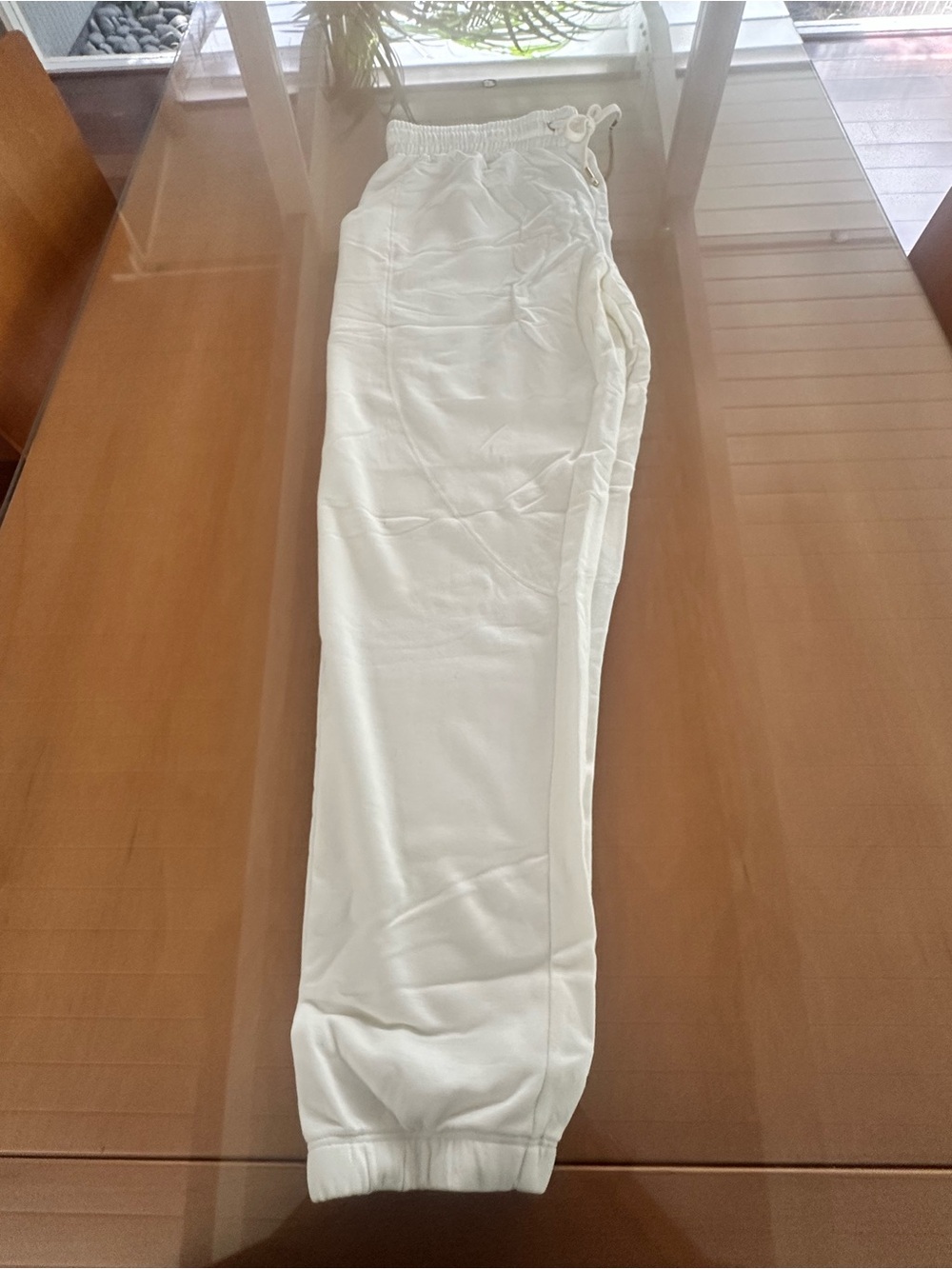 Alala Cream Drawstring Track Joggers